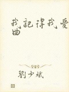 我记得我爱过歌曲