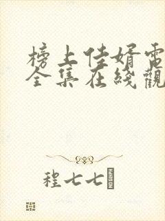 榜上佳婿电视剧全集在线观看免费播放