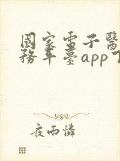 国家电子医保服务平台app下载安装