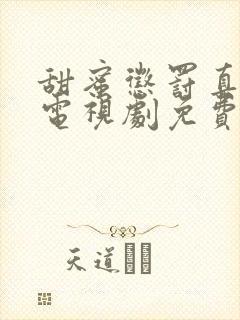 甜蜜惩罚真人版电视剧免费