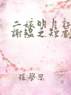 二嫁明月许清宜谢韫之短剧