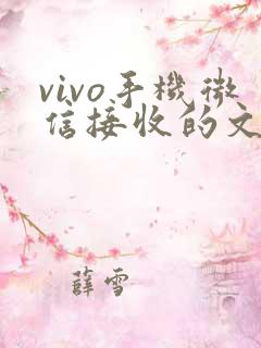 vivo手机微信接收的文件在哪里