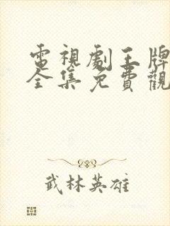 电视剧王牌部队全集免费观看