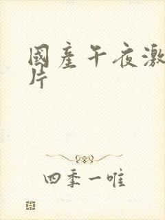 国产午夜激情毛片