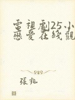 电视剧25小时恋爱在线观看免费全集