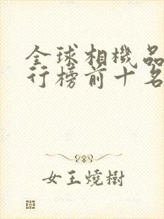 全球相机品牌排行榜前十名