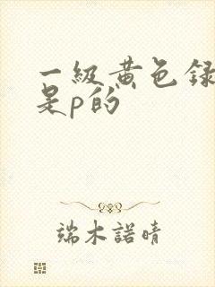 一级黄色录像片是p的