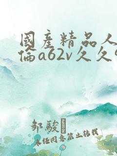 国产精品人妻人伦a62v久久99