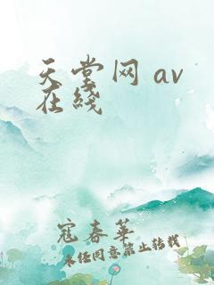 天堂网 av 在线