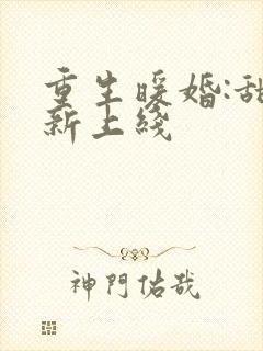 重生暖婚:甜妻新上线