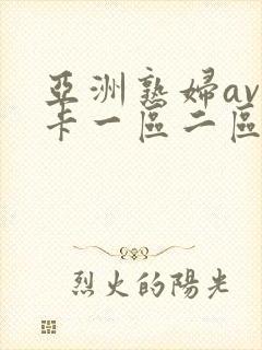 亚洲熟妇av不卡一区二区三区