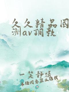 久久精品国产亚洲av调教