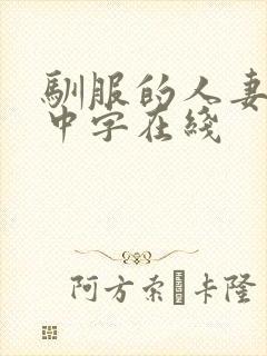 驯服的人妻hd中字在线