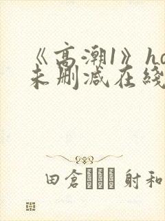 《高潮1》hd未删减在线