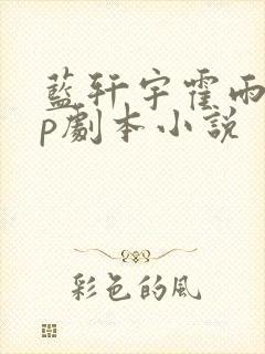 蓝轩宇霍雨浩cp剧本小说