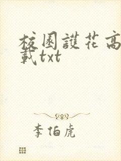 校园护花高手下载txt