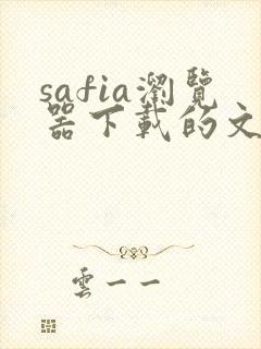 safia浏览器下载的文件在哪