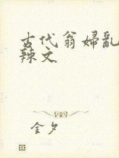 古代翁妇乱高h辣文