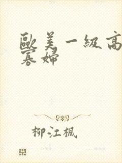 欧美一级高清黑寡妇