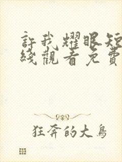 许我耀眼短剧在线观看免费 高清