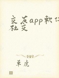 交友app软件社交