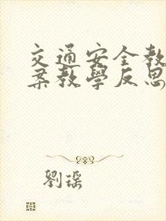 交通安全教育教案教学反思