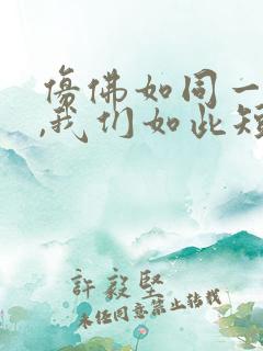 仿佛如同一场梦,我们如此短暂的相逢