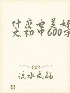 什么也美好的作文初中600字