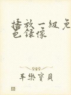 播放一级免费黄色录像