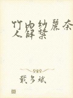 竹内纱丽奈之黑人解禁