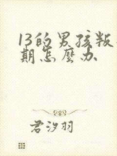 13的男孩叛逆期怎么办