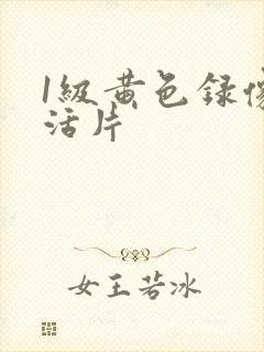 1级黄色录像生活片
