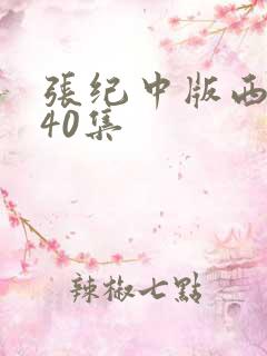 张纪中版西游记40集