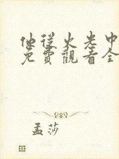 他从火光中走来免费观看全集完整版