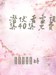 潜伏者电视剧全集40集免费观看潜伏