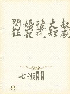 闪婚后大叔每天狂宠我短剧在线观看