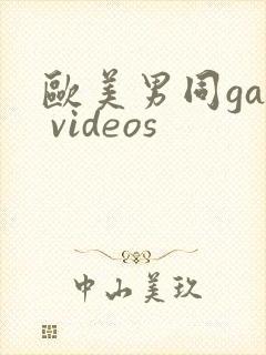 欧美男同gay videos