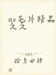 av毛片精品久久久