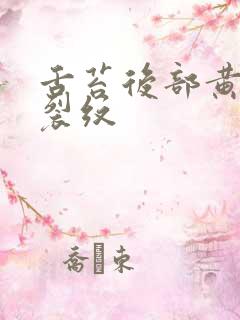 舌苔后部黄腻有裂纹