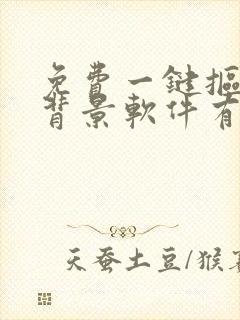 免费一键抠图换背景软件有哪些