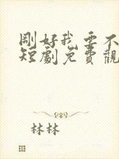 刚好我要不爱你短剧免费观看