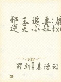 邪王追妻:废材逆天小姐txt下载