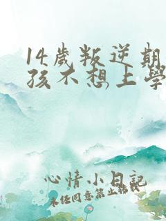 14岁叛逆期女孩不想上学怎么办呢