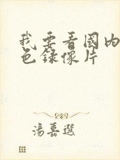 我要看国内的黄色录像片