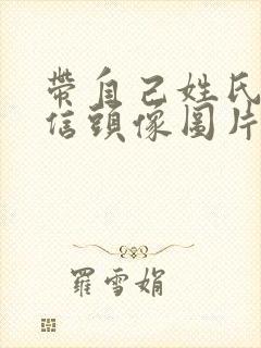 带自己姓氏的微信头像图片