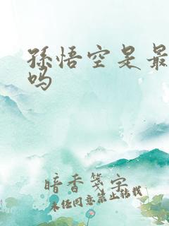 孙悟空是最强的吗