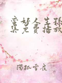 蛮好人生孙俪全集免费播放