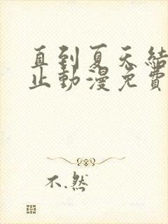 直到夏天结束为止动漫免费观看