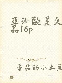 亚洲欧美久久精品16p