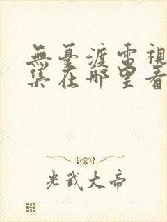 无忧渡电视剧全集在哪里看